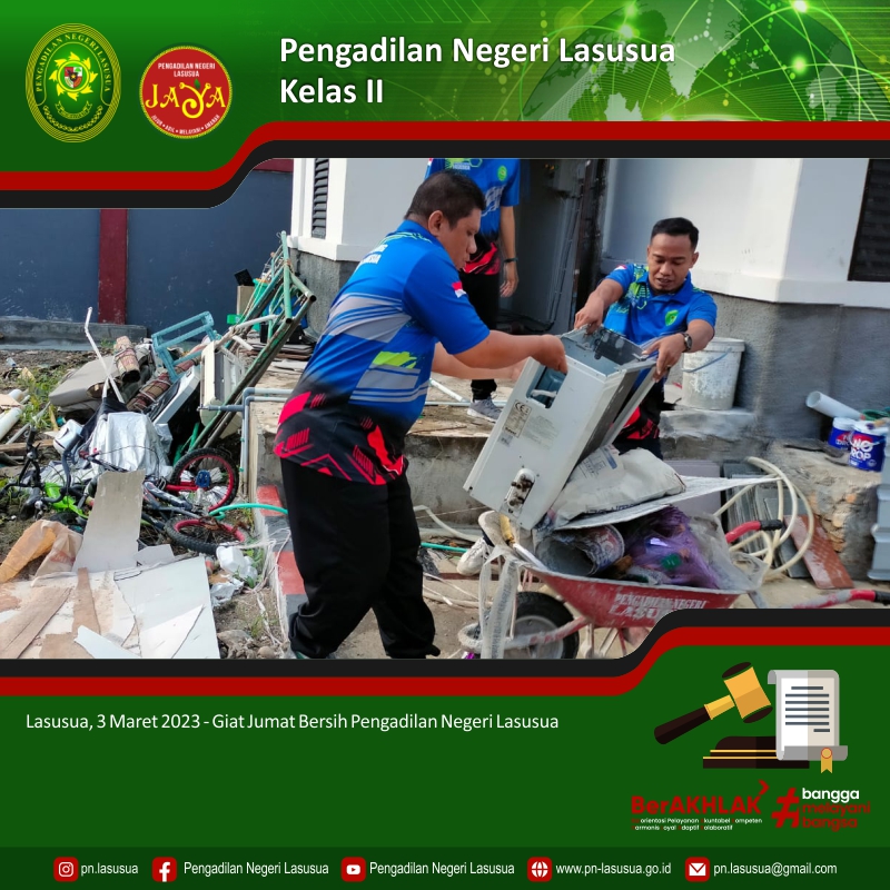 Giat Jumat Bersih Pengadilan Negeri Lasusua